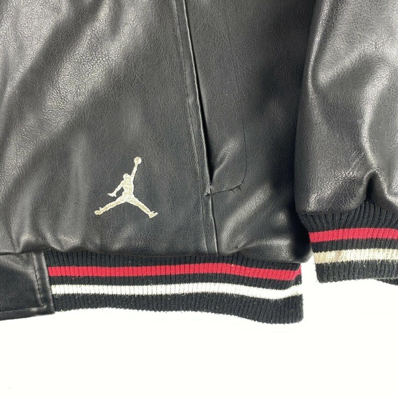 Michael Jordan 23 Jumpman Basketball Biker Jacket - Picture 10 of 10